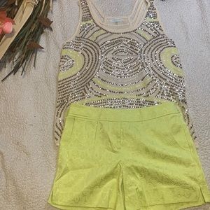 Two Piece Outfit! Size Medium Tank and Size 4 Short combined together!